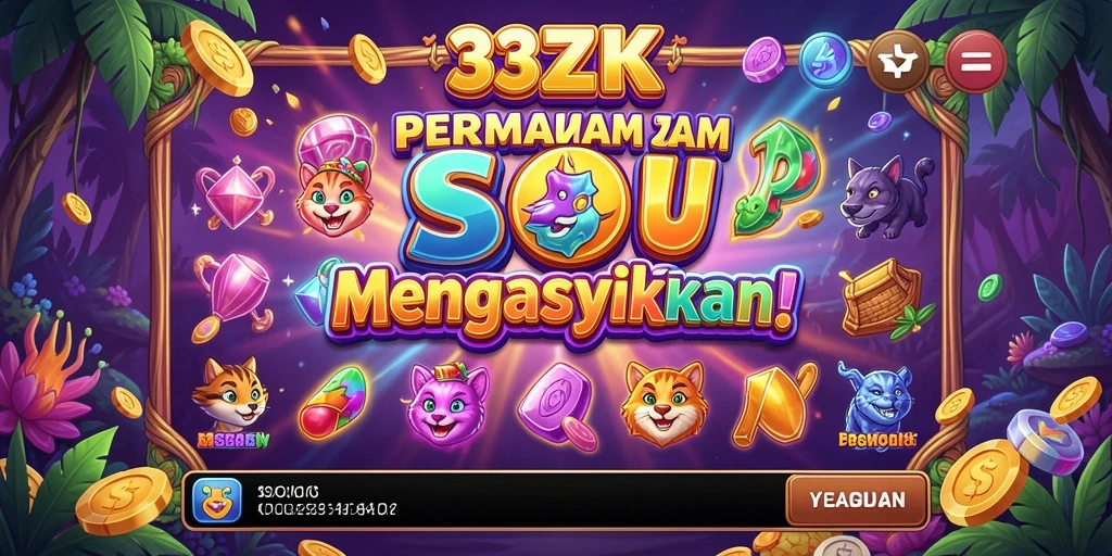 Gameplay seru 33ZK dengan mesin Slot yang menarik.