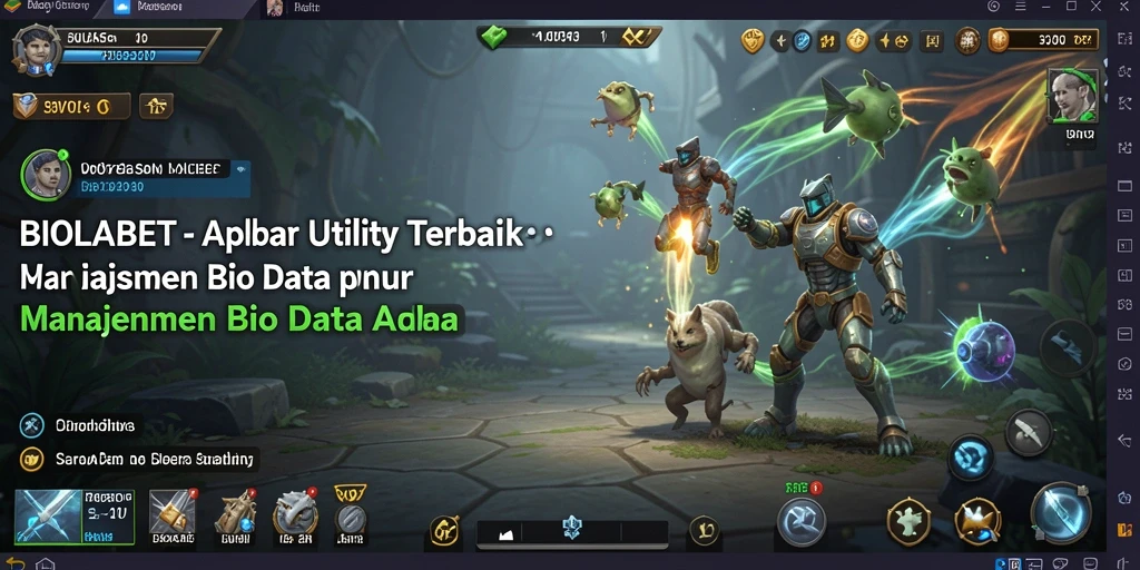 Tampilan antarmuka BIOLABET yang intuitif dan informatif.