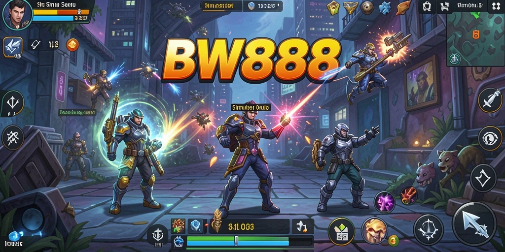 Tampilan gameplay BW888 yang penuh warna dan interaktif.