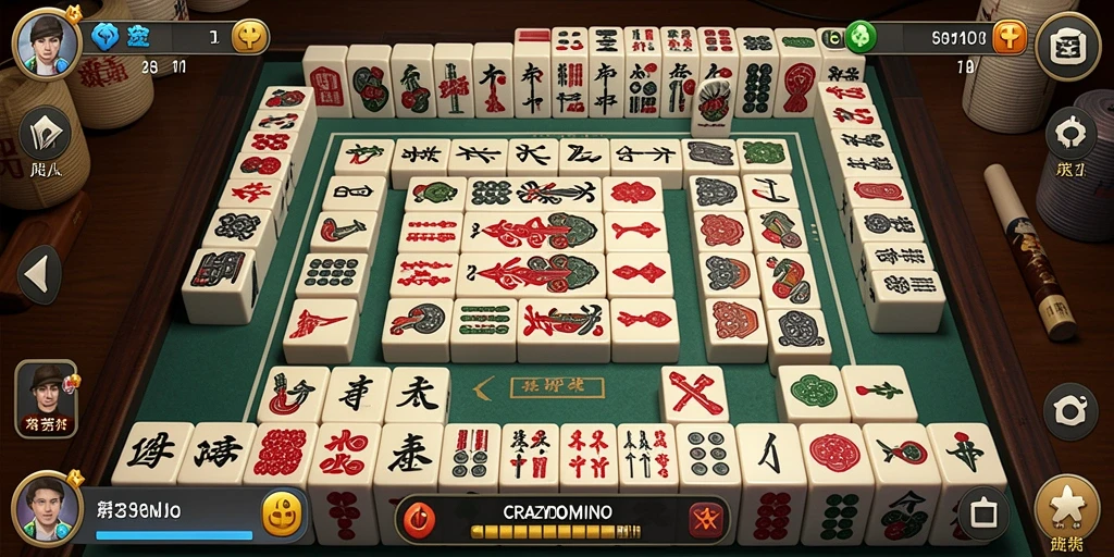 Tampilan gameplay seru dan menantang di CRAZYDOMINO.