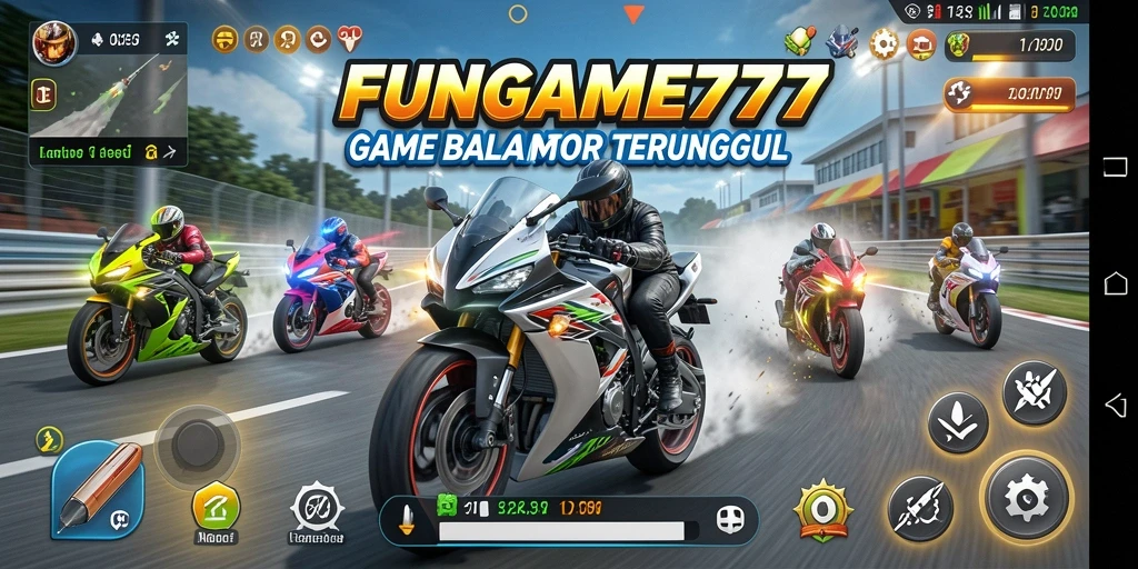 Tampilan gameplay FUNGAME777 yang menegangkan dan seru.
