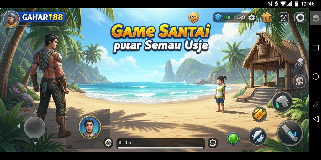 Tampilan gameplay santai dan mengasyikkan dari GAHAR188.