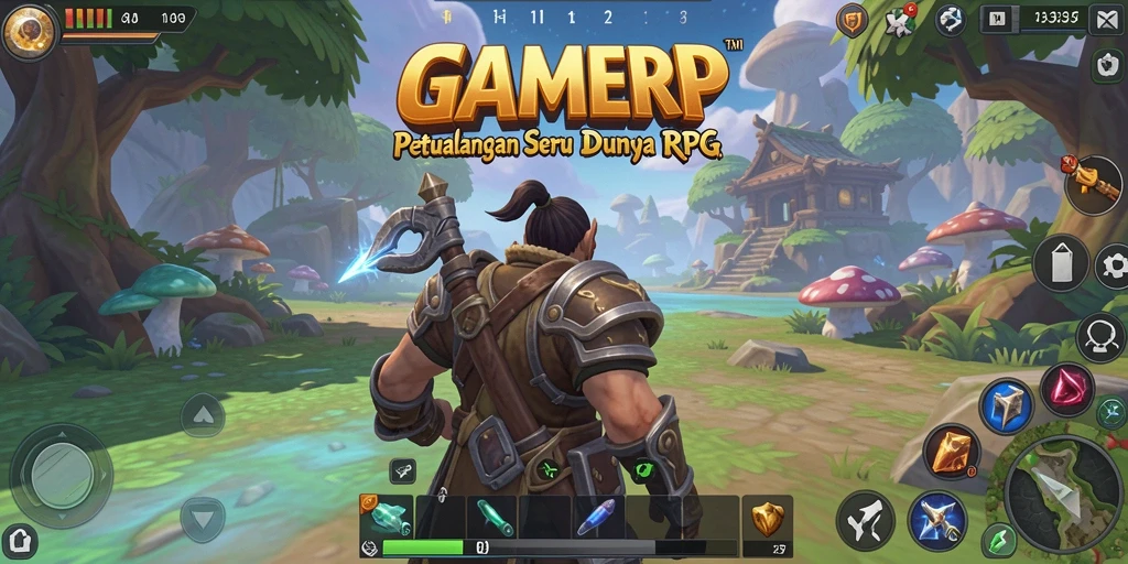 Tampilan gameplay RPG yang seru dan menarik dalam GAMERP.