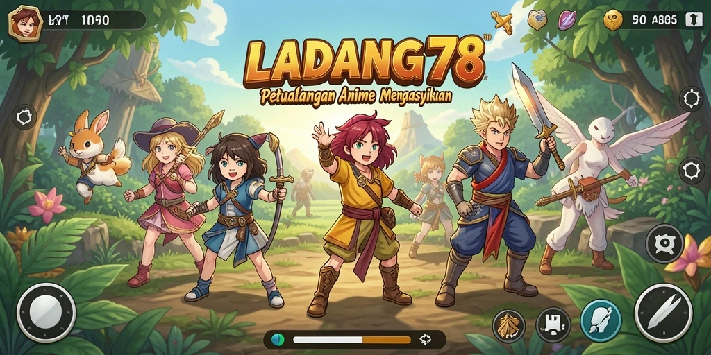 Tampilan menarik dari gameplay <strong>LADANG78</strong> yang penuh aksi dan karakter Anime.