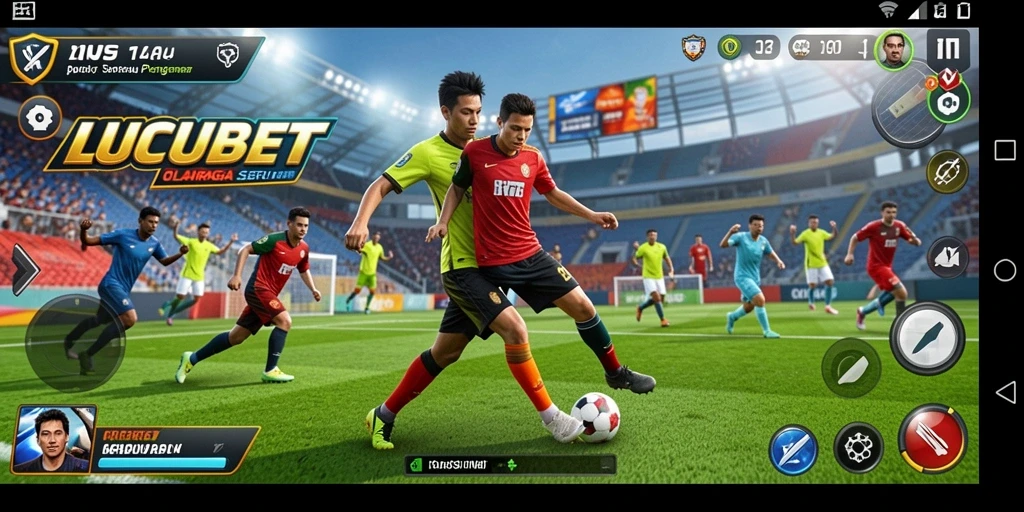 Tampilan gameplay LUCUBET yang seru dalam berbagai cabang olahraga.