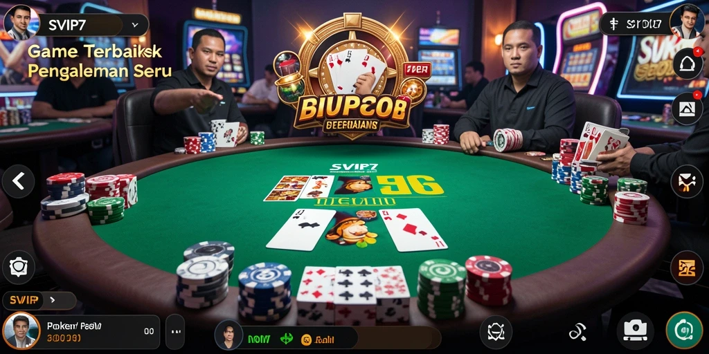 Tampilan gameplay menarik dan interaktif di SVIP7 Poker.