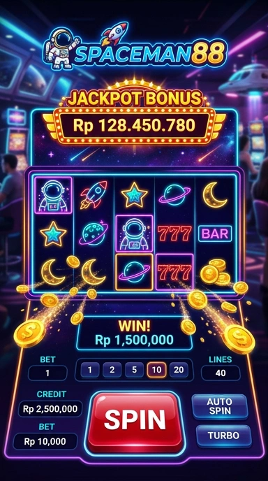Tampilan antarmuka spaceman88 yang mudah digunakan.
